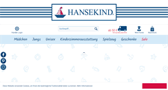 Desktop Screenshot of hansekind.de